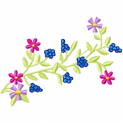 Flowers Embroidery Design 7